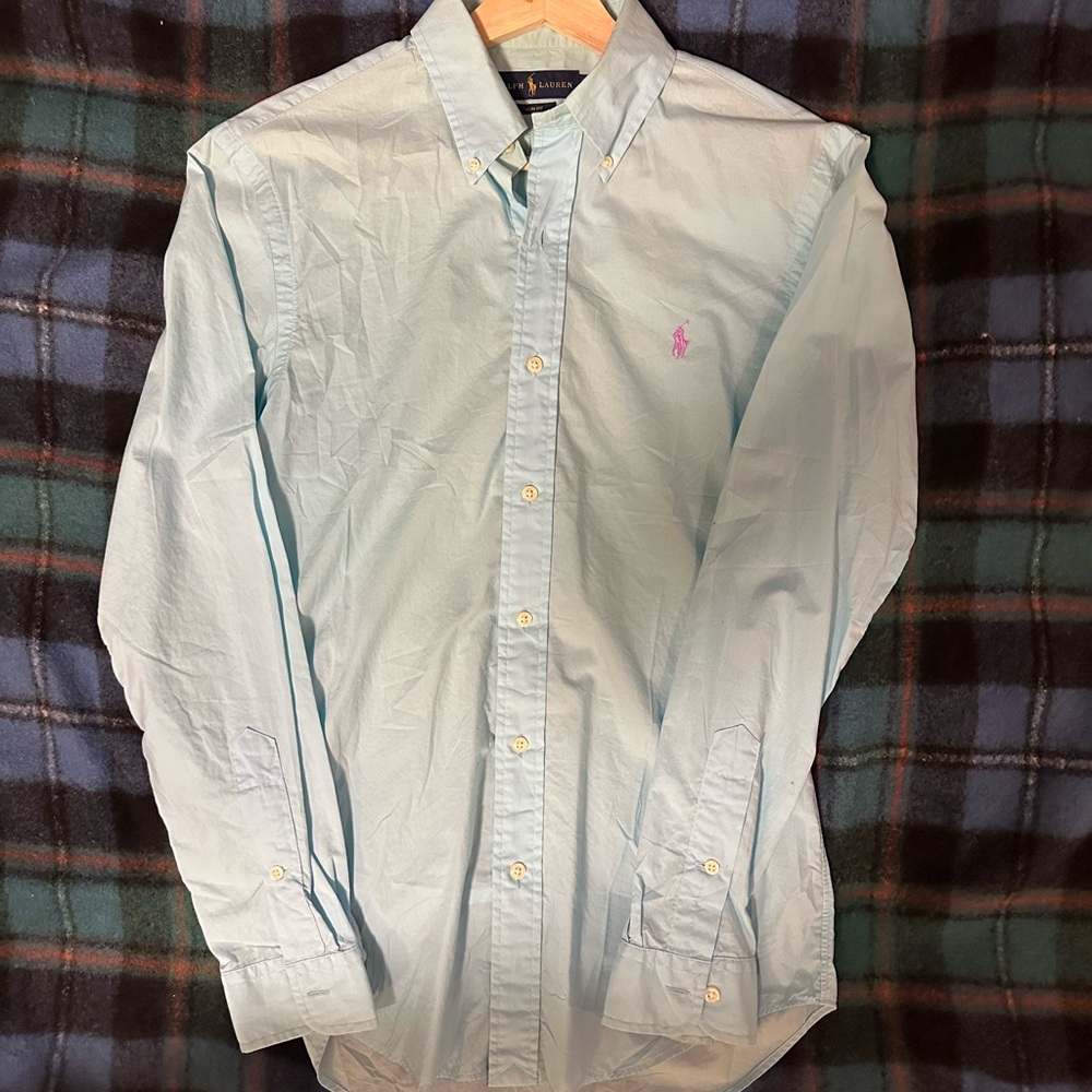 Polo Ralph Lauren Teal Men’s Small Dress Shirt